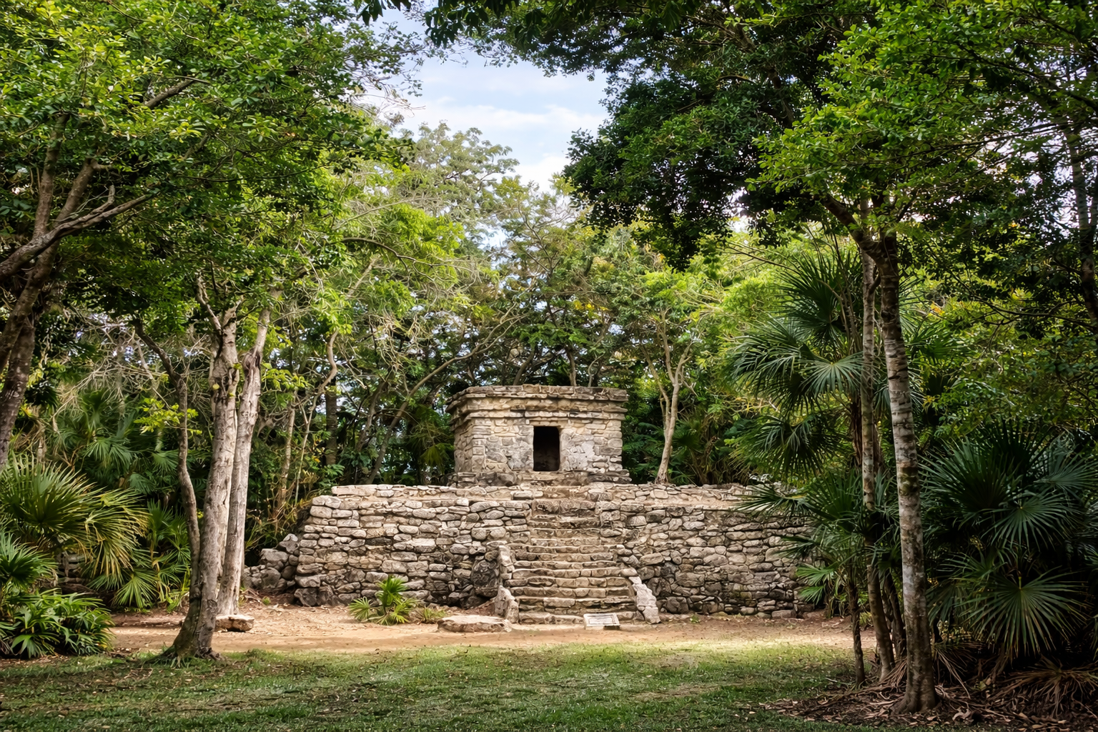 Xcaret archaeological site near Playa del Carmen