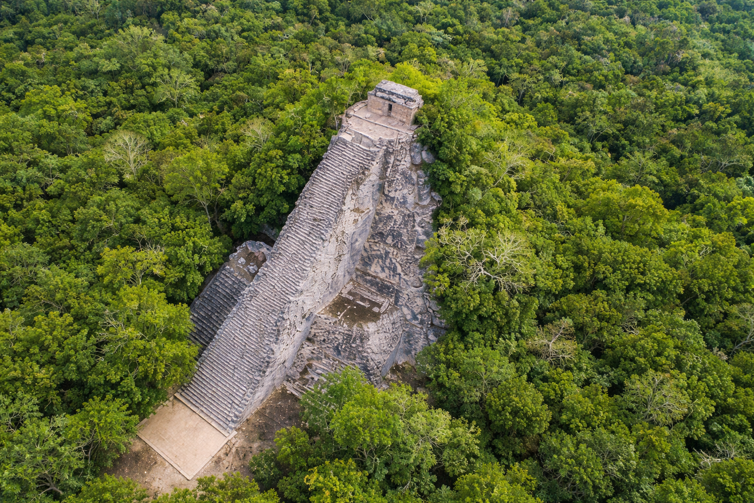 Muyil ruins in the jungle near Sian Ka'an