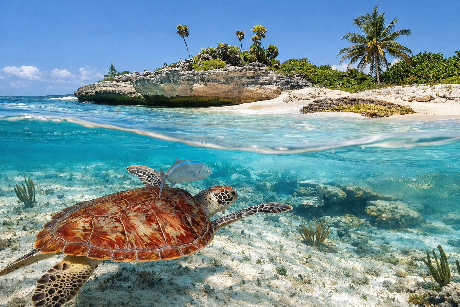 Xcacel-Xcacelito turtle sanctuary