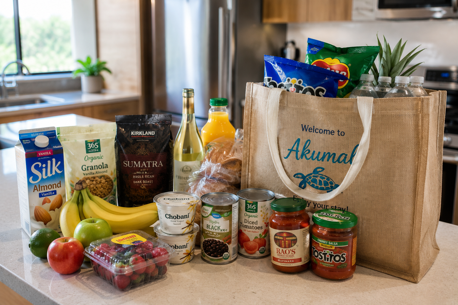 Grocery pre-stocking service in Akumal